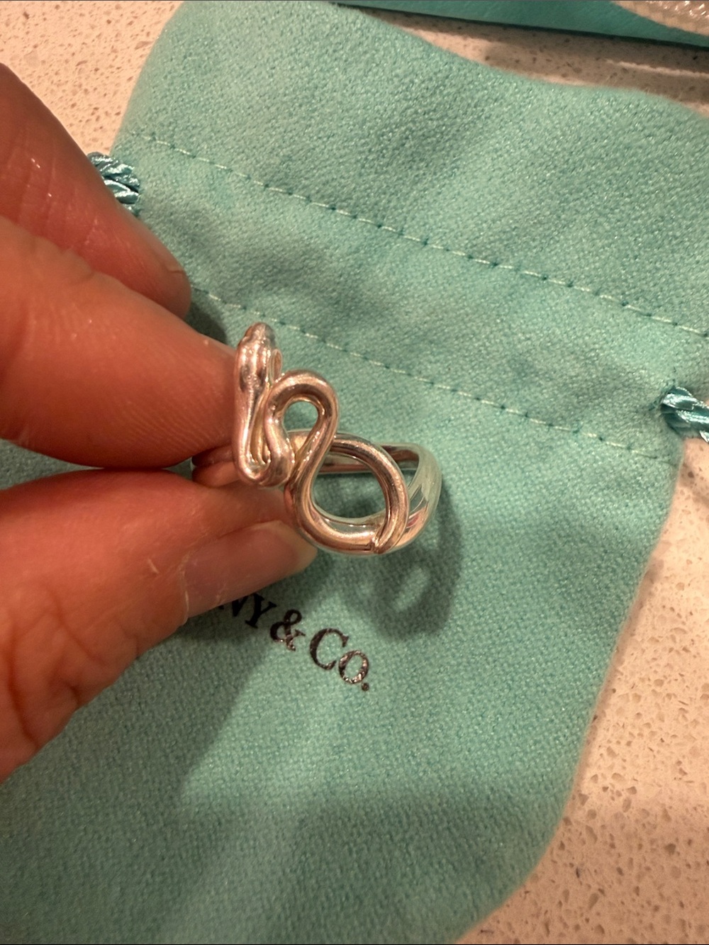 Tiffany & Co. Sterling Silver Sculptural Knot Ring